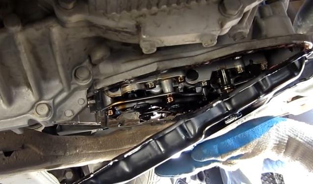 АКПП со снятым поддоном