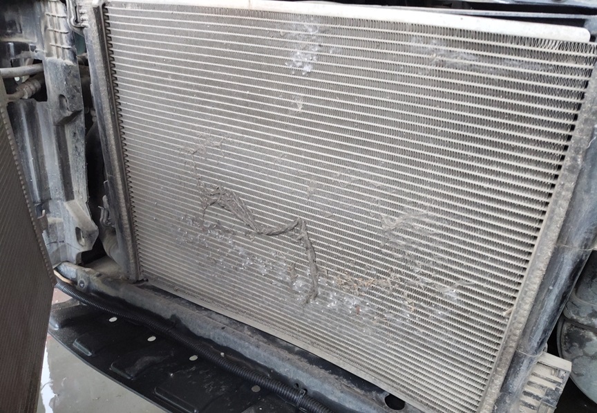 Загрязненный радиатор