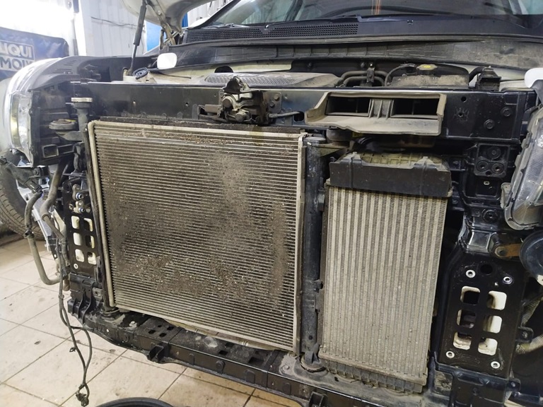 Промывка радиатора Киа