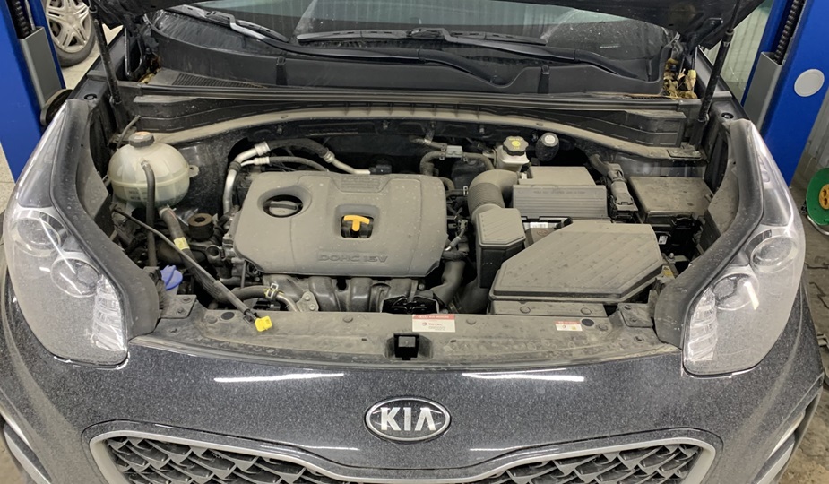 Подготовка Киа к замене форсунок