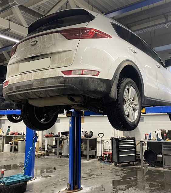 Подготовка Киа к замене карданного вала