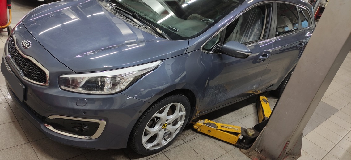 Подготовка Киа к замене масла в РКПП