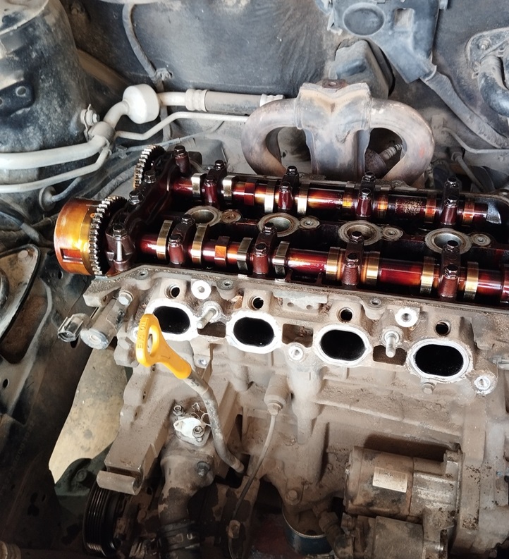 Разборка двигателя Киа для замены прокладки ГБЦ