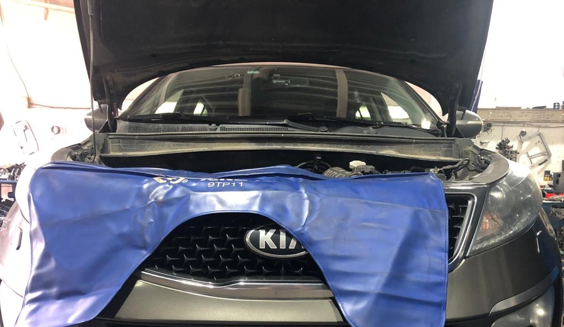 Подготовка Киа к замене турбины