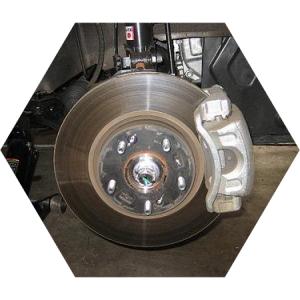 тормозной диск с суппортом