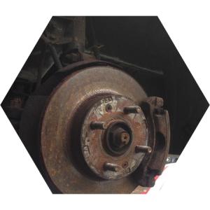 тормозной диск с суппортом