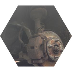 тормозной диск с суппортом