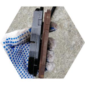 старая и новая тормозная колодка киа серато