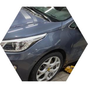 Киа Сид готовится к замене вентилятора охлаждения двигателя