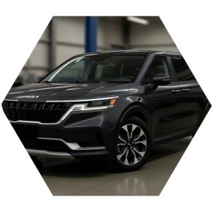 Киа Карнивал готовится к ремонту двигателя в автотехцентре