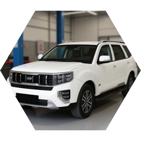 Киа Мохаве готовится к замене пружин в автотехцентре