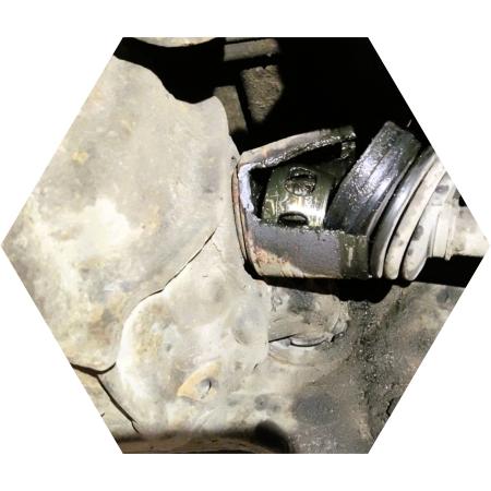 Здесь требуется замена ШРУСа Киа Мохаве