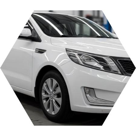 Киа Рио после замены обводного ролика в автотехцентре