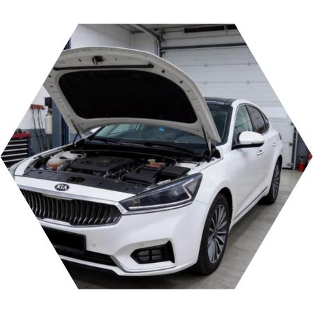 киа к7 в автосервисе на обслуживании