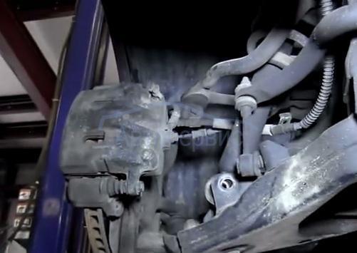 тормозной диск с суппортом